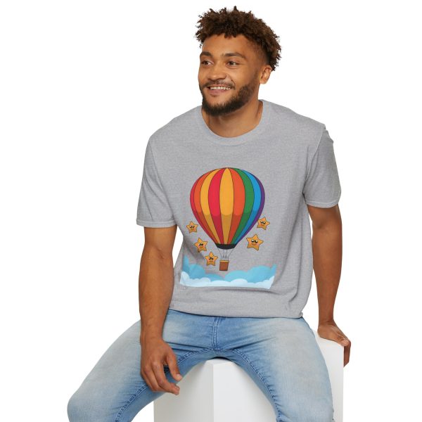 Tshirt LGBTQ+ montgolfière avec étoiles design coloré pour sensibilisation et soutien à la communauté LGBT+ et égalité shirt t-shirt - Image 36