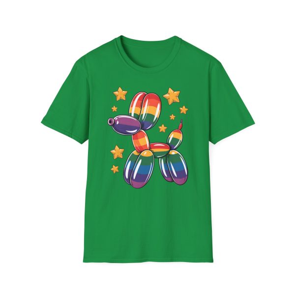 Tshirt Drapeau LGBT ballon en forme de chien avec étoiles design amusant et coloré pour soutien à la communauté LGBTQ+ et diversité t-shirt - Image 85