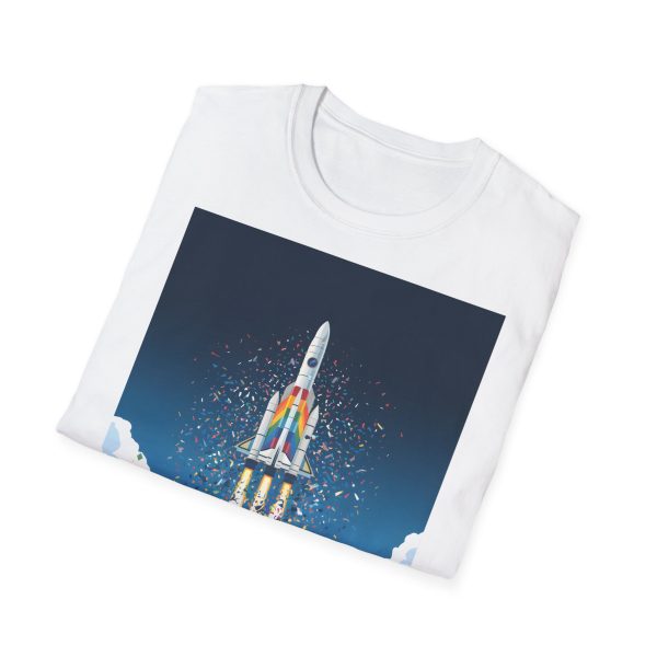 Tshirt LGBTQ+ fusée décolle dans le ciel design futuriste et inspirant pour célébrer la fierté et inclusion LGBTQ+ shirt t-shirt - Image 16