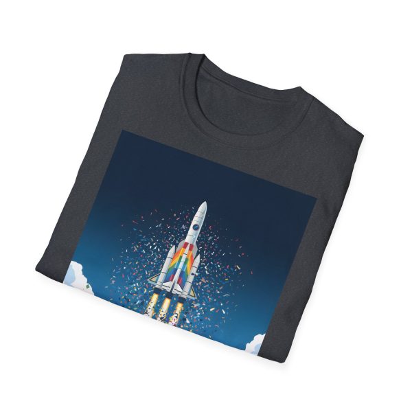 Tshirt LGBTQ+ fusée décolle dans le ciel design futuriste et inspirant pour célébrer la fierté et inclusion LGBTQ+ shirt t-shirt - Image 4