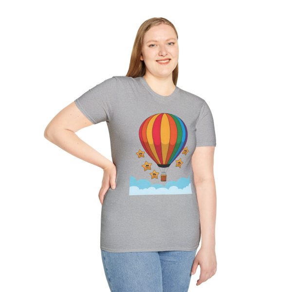 Tshirt LGBTQ+ montgolfière avec étoiles design coloré pour sensibilisation et soutien à la communauté LGBT+ et égalité shirt t-shirt - Image 29