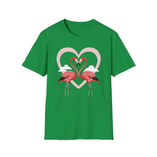 Tshirt LGBTQ+ flamants roses formant un coeur design symbolique et symbolique pour célébrer l'amour et la diversité LGBTQ+ shirt t-shirt - Image 85