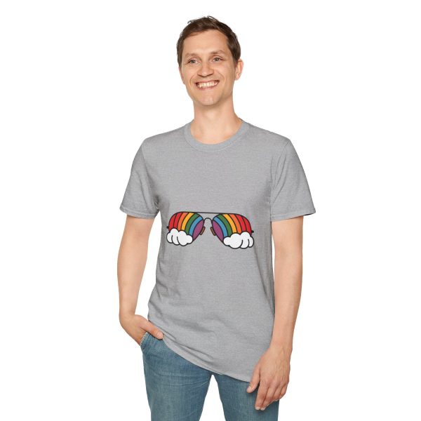 Tshirt Drapeau LGBT lunettes avec arc-en-ciel design amusant et stylé pour sensibilisation et soutien à la communauté LGBTQ+ shirt t-shirt - Image 31