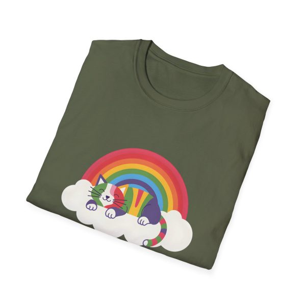 Tshirt LGBTQ+ chat dormant sur un nuage avec arc-en-ciel en arrière-plan design mignon et apaisant pour fierté LGBTQ+ shirt t-shirt - Image 64