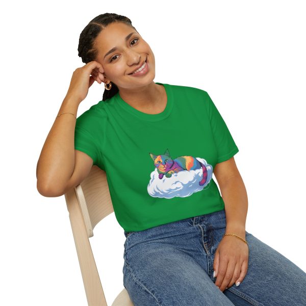 Tshirt Drapeau LGBT chat allongé sur un nuage design mignon et poétique pour sensibilisation et inclusion LGBTQ+ shirt t-shirt - Image 94