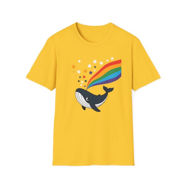 Tshirt LGBTQ+ baleine avec arc-en-ciel et étoiles design magique et coloré pour soutenir la diversité et inclusion LGBTQ+ shirt t-shirt - Image 49