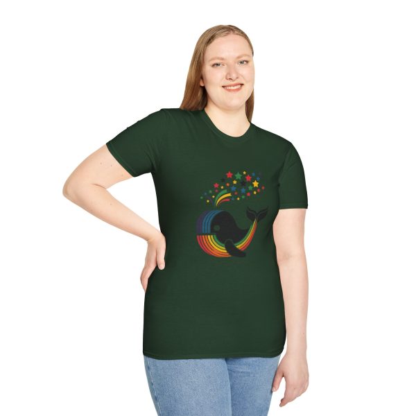 Tshirt LGBT+ baleine sautant hors d'un arc-en-ciel design magique et coloré pour célébrer la fierté et diversité LGBTQ+ shirt t-shirt - Image 77