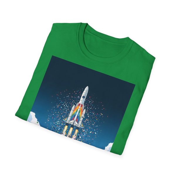 Tshirt LGBTQ+ fusée décolle dans le ciel design futuriste et inspirant pour célébrer la fierté et inclusion LGBTQ+ shirt t-shirt - Image 88