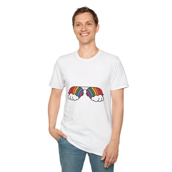 Tshirt Drapeau LGBT lunettes avec arc-en-ciel design amusant et stylé pour sensibilisation et soutien à la communauté LGBTQ+ shirt t-shirt - Image 19