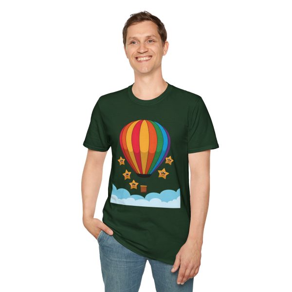 Tshirt LGBTQ+ montgolfière avec étoiles design coloré pour sensibilisation et soutien à la communauté LGBT+ et égalité shirt t-shirt - Image 79