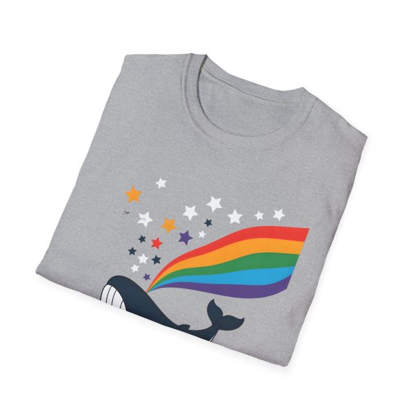 Tshirt LGBTQ+ baleine avec arc-en-ciel et étoiles design magique et coloré pour soutenir la diversité et inclusion LGBTQ+ shirt t-shirt - Image 28