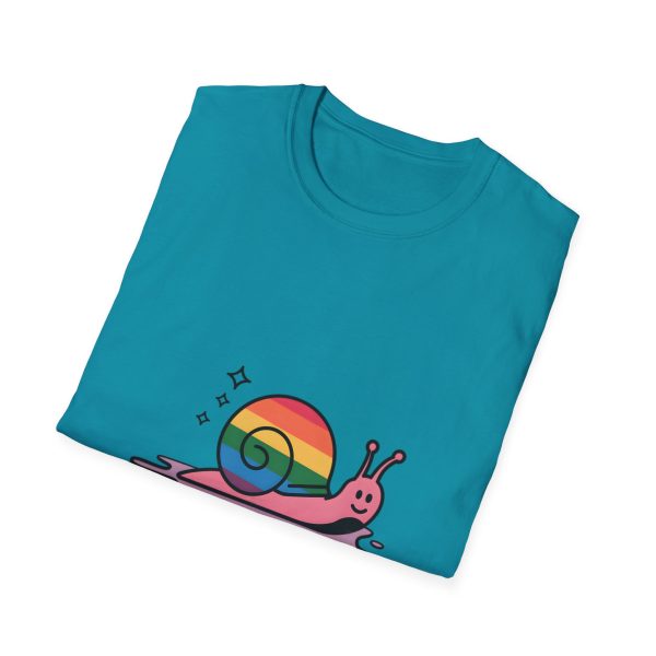 Tshirt Drapeau LGBT escargot avec coquille arc-en-ciel design amusant et coloré pour sensibilisation LGBTQ+ et fierté shirt t-shirt - Image 100