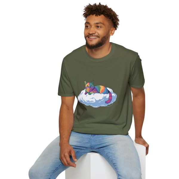 Tshirt Drapeau LGBT chat allongé sur un nuage design mignon et poétique pour sensibilisation et inclusion LGBTQ+ shirt t-shirt - Image 72