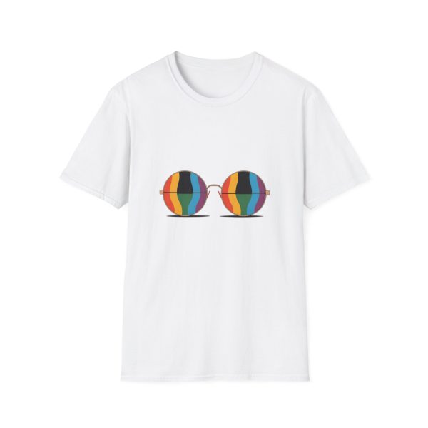 Tshirt Drapeau LGBT paire de lunettes sur fond noir design stylé et vibrant pour sensibilisation et soutien LGBTQ+ shirt t-shirt - Image 13