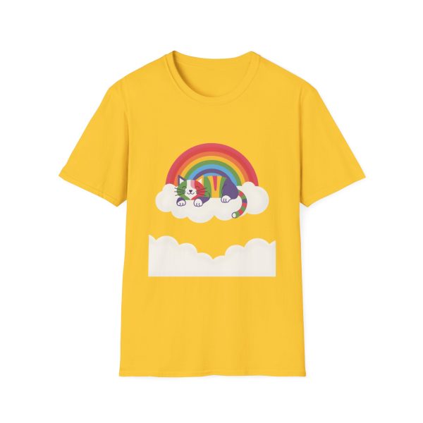 Tshirt LGBTQ+ chat dormant sur un nuage avec arc-en-ciel en arrière-plan design mignon et apaisant pour fierté LGBTQ+ shirt t-shirt - Image 49