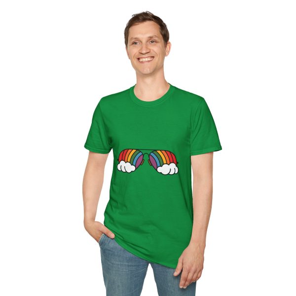 Tshirt Drapeau LGBT lunettes avec arc-en-ciel design amusant et stylé pour sensibilisation et soutien à la communauté LGBTQ+ shirt t-shirt - Image 91