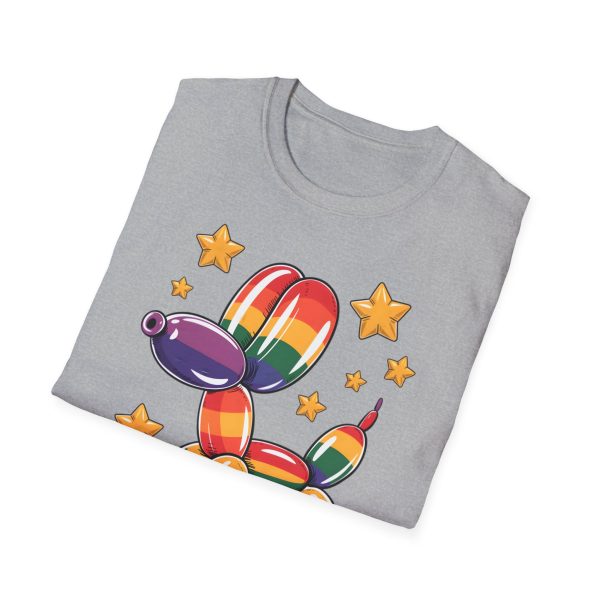 Tshirt Drapeau LGBT ballon en forme de chien avec étoiles design amusant et coloré pour soutien à la communauté LGBTQ+ et diversité t-shirt - Image 28