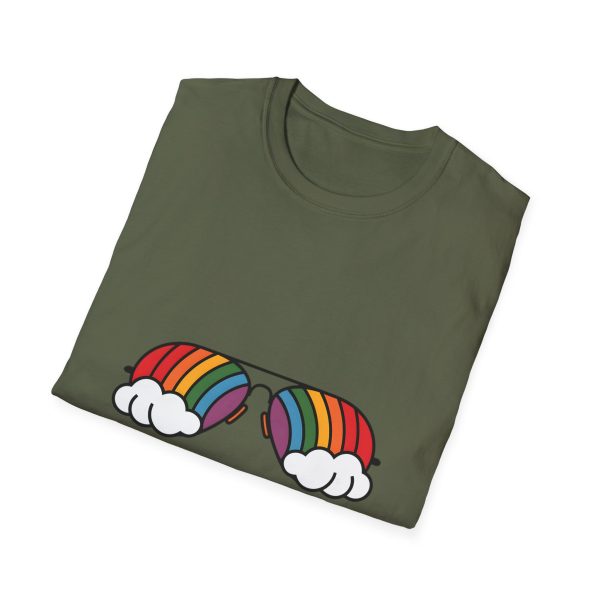 Tshirt Drapeau LGBT lunettes avec arc-en-ciel design amusant et stylé pour sensibilisation et soutien à la communauté LGBTQ+ shirt t-shirt - Image 64